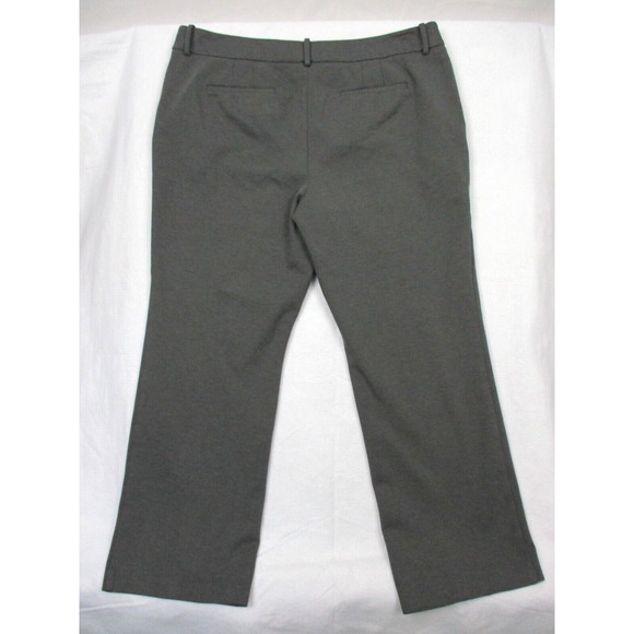Talbots Soho Pant Womens 18 Heather Gray Career Dress Pants Thick Knit 40x30 - Picture 2 of 13